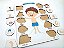 2 Brinquedos Educativos Jogos APrendendo as Formas e Partes do Corpo Humano Menino e Menina -- Mega Impress - Imagem 3