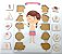 2 Brinquedos Educativos Jogos APrendendo as Formas e Partes do Corpo Humano Menino e Menina -- Mega Impress - Imagem 2