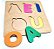 KIT BRINQUEDO MADEIRA LETRAS COLORIDAS - ALFABETO E VOGAIS - MEGA IMPRESS - Imagem 3