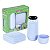 Kit Garrafa Termica 250ml+Sanduicheira Azul Sr1001/61 Sanremo - Imagem 1