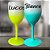 Taças Personalizadas Vinho Drinks Bebidas Degradê 400ml Nomes Individuais - Imagem 1