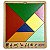 Brinquedo Educativo Tabuleiro Tangram Madeira Figuras Geométricas para Estudo de Geometria Matemática - Mega Impress - Imagem 1