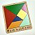 Brinquedo Educativo Tabuleiro Tangram Madeira Figuras Geométricas para Estudo de Geometria Matemática - Mega Impress - Imagem 3