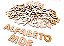 Kit 6 Alfabetos madeira A - Z Letras Mdf 3,5cm c/156 Letras - Mega Impress - Imagem 4
