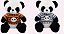 Panda de pelúcia com roupa 40cm Sunny Toys - Imagem 1