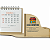 Calendário de Mesa Porta Caneta e Clip Personalizado em Madeira Mdf - Imagem 1