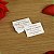 Tag Casamento Convite Individual Simples e Criativo 3.5x5cm - Imagem 3