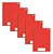 Kit 5 Brochurao Cd 80f Vermelho Pepper Tilibra 235946 - Imagem 1