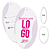 Tag Oval com furo - Papel OFF-Set - Impressão frente e verso - Imagem 1