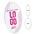 Tag Oval com furo - Papel OFF-Set - Impressão frente - Imagem 1