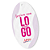 Tag Oval com furo - Papel OFF-Set - Impressão frente - Imagem 4