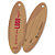 Tag Oval com furo - Papel Kraft - Impressão frente e verso - Imagem 3