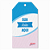 Tag Retangular Chanfrado com furo - Papel Off-Set - Impressão frente - Imagem 6
