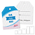 Tag Retangular Chanfrado com furo - Papel Off-Set - Impressão frente e verso - Imagem 1