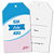 Tag Retangular Chanfrado com furo - Papel Off-Set - Impressão frente e verso - Imagem 6