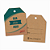 Tag Retangular Chanfrado com furo - Papel Kraft - Impressão frente e verso - Imagem 4