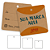Tag Quadrada com furo - Papel Kraft - Impressão frente - Imagem 1