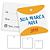 Tag Quadrada com furo - Papel Off-Set - Impressão frente e verso - Imagem 1