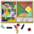 Brinquedo Educativo Tabuleiro 2 em 1 Tetris + Tangram - Imagem 1