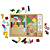 Brinquedo Educativo Tabuleiro 3 em 1 Tetris, Tangram e jogo da velha - Imagem 3
