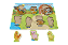 Jogo Educativo Tabuleiro Animais Da Fazenda Madeira Encaixe - Imagem 2