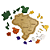 Mapa Do Brasil Educativo Em Mdf Encaixe Regiões E Estados Pequeno - Imagem 5