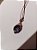 Colar com pedra natural Obsidiana Negra Prateada - Imagem 3