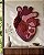 Painel de Parede Decorativo Pulse Heart | Fiber Art 65cm x 90cm - Imagem 3