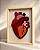 Painel Pulse Heart Fiber Art em Moldura Caixa com Vidro | 32cm x 42cm - Imagem 1
