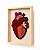 Painel Pulse Heart Fiber Art em Moldura Caixa com Vidro | 32cm x 42cm - Imagem 2