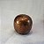 PONTEIRA BOLA P/ VARÃO DE MADEIRA 21MM OURO VELHO - Imagem 1