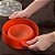 Pipoqueira Para Microondas Com Tampa  14x26x14cm  em Silicone Vermelho UNYHOME. - Imagem 2