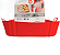Cesto para Air Fryer 4L Quadrada Silicone Vermelho - UnyHome - Imagem 4