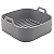 Forro para Air Fryer Quadrada 4 Litros em Silicone Cinza UnyHome - Imagem 2