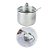 Açucareiro com Colher em Aço Inox e Tampa de Vidro 10x09cm UnyHome - Imagem 3