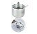 Açucareiro c/ Colher em Aço Inox e Tampa de Vidro 10x09cm UNYHOME. - Imagem 2