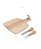 Tres  Peças Tabua com Utensilios para Queijo de 19x26x1,2cm Unyhome - Imagem 3
