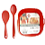 Kit 3 Peças Forro para Air Fryer Quadrada 21cm  Silicone Vermelho - UnyHome - Imagem 3