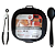 Kit 3 Peças Forro para Air Fryer Quadrada 21cm Silicone Preto - UnyHome - Imagem 1