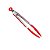 Jogo 2 Peça Colher  27cm e Pinça Pegador Multiuso 25cm Vermelho UNYHOME - Imagem 3