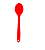 Conjunto de 3 Peças - Colher de Arroz 22,5 cm e 27 cm e Pinça Pegador 25 cm em Silicone Vermelho - UNYHOME - Imagem 2