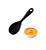 Conjunto de Colheres de Silicone Maciço - 22,5 cm e 27 cm - Cor Preta UnyHome. - Imagem 4