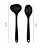 Conjunto de Concha 29,5 cm e Colher 27cm em Silicone Preto - UnyHome - Imagem 1