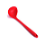 Conjunto de Concha 29,5cm e Colher 27cm em Silicone Vermelho - UnyHome - Imagem 4