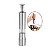 Moedor Manual de Sal ou Pimenta Inox e Vidro 15.5cm UnyHome. - Imagem 1