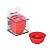 Formas para Mini Pudim com 12 Peças em Silicone  Vermelho Livre de BPA UnyHome. - Imagem 3