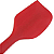 Espátula Diagonal Cabo Macilo Pão Duro  27cm em Silicone Vermelho UnyHome. - Imagem 7