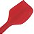 Espátula Diagonal Cabo Macilo Pão Duro  27cm em Silicone Vermelho UnyHome. - Imagem 6