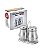 Porta Condimentos Inox Luxo de Metal c/ 2 unidades e suporte 15cm UnyHome. - Imagem 5