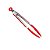 Pinça Pegador Multiuso Pegador de 25,5cm em Silicone Vermelho UnyHome. - Imagem 1